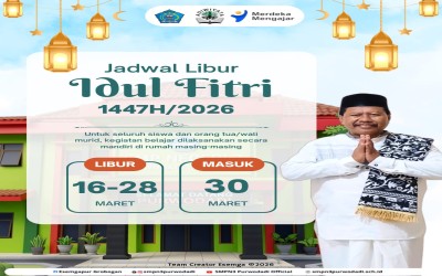 SMP Negeri 3 Purwodadi Umumkan Libur Lebaran Tahun 2026